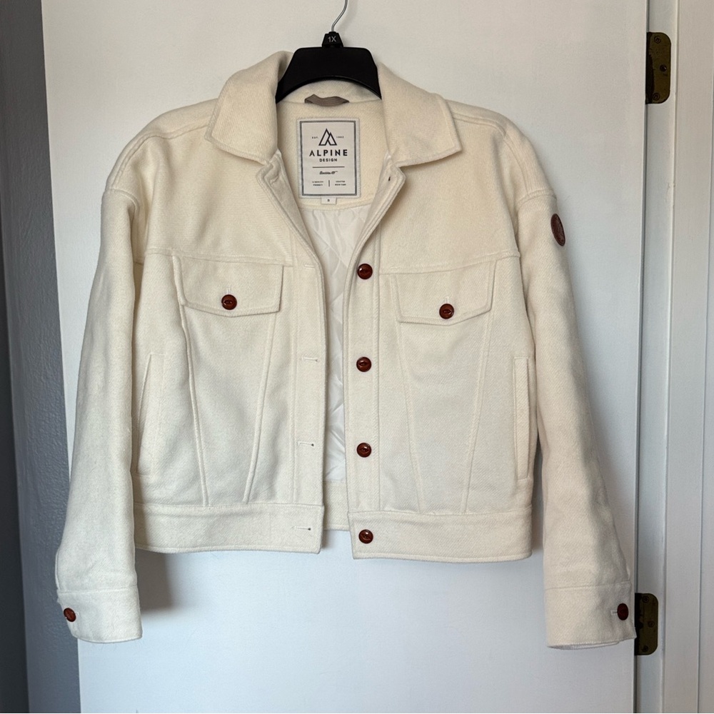 Alpine Design Fleece Jacket Cream Small